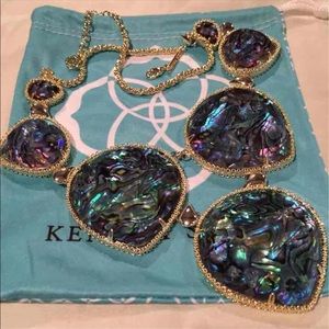 Kendra Scott abalone Rebecca necklace